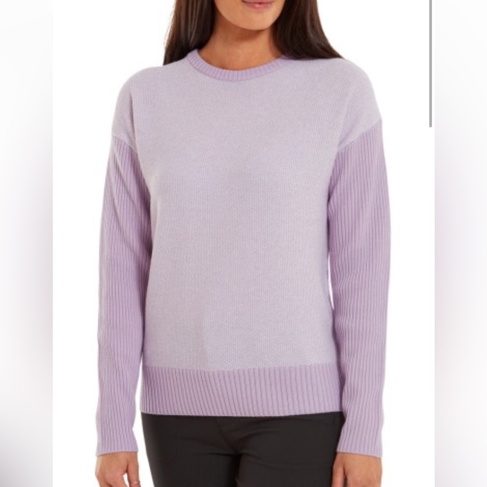FootJoy crewneck sweater in purple cloud
